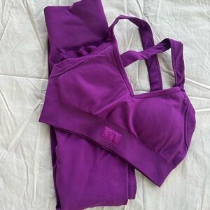 Vibrant Purple Sports Bra for Women
